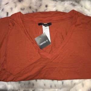Forever 21 Rust boxy tee NWT